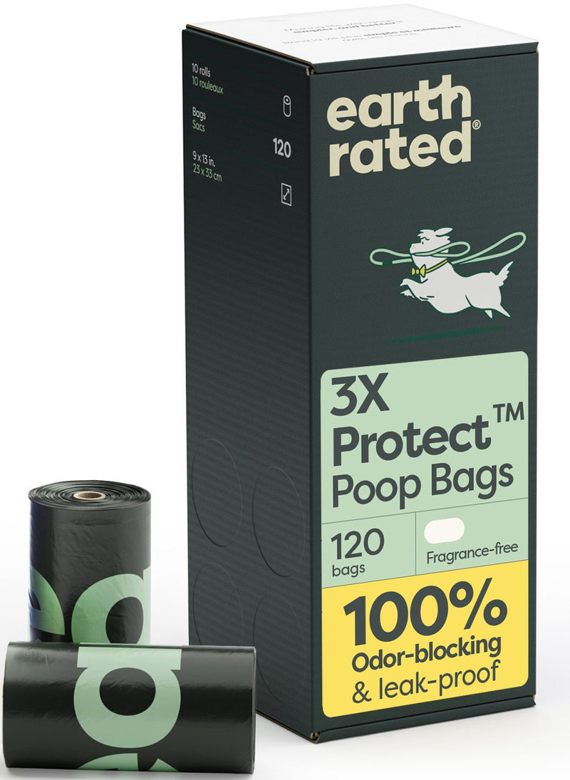 Odor-Blocking Dog Poop Bags Refill Rolls With 3X Protect Technology S9