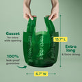 Dog Poop Bags With Handles on a Roll
